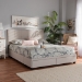 Baxton Studio Netti Beige Fabric Upholstered 2-Drawer King Size Platform Storage Bed - BSONetti-Beige-King