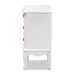 Baxton Studio Gabrielle Traditional French Country Provincial White-Finished 3-Drawer Wood End Table - BSOETASW-04-White-ET