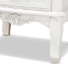 Baxton Studio Gabrielle Traditional French Country Provincial White-Finished 3-Drawer Wood End Table - BSOETASW-04-White-ET