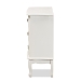 Baxton Studio Gabrielle Traditional French Country Provincial White-Finished 3-Drawer Wood Storage Cabinet - BSOETASW-08-White-3DW-Cabinet