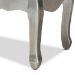 Baxton Studio Leonie Modern Transitional French Brushed Silver Finished Wood and Mirrored Glass 2-Drawer End Table - BSOJY18A035-Silver-ET