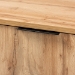 Baxton Studio Reid Modern and Contemporary Industrial Oak Finished Wood and Black Metal 3-Drawer Sideboard Buffet - BSOMPC8007-Oak/Black-Sideboard