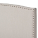 Baxton Studio Morgan Modern Transitional Beige Fabric Upholstered King Size Panel Bed - BSOMorgan-Beige-King