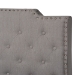 Baxton Studio Marion Modern Transitional Grey Fabric Upholstered Button Tufted Queen Size Panel Bed - BSOMarion-Grey-Queen