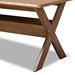 Baxton Studio Sarai Modern Transitional Walnut Brown Finished Rectangular Wood Coffee Table - BSOSW3333-Walnut-M17-CT