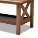 Baxton Studio Reese Traditional Transitional Walnut Brown Finished Rectangular Wood Coffee Table - BSOSW5208-Walnut-M17-CT