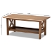 Baxton Studio Reese Traditional Transitional Walnut Brown Finished Rectangular Wood Coffee Table - BSOSW5208-Walnut-M17-CT