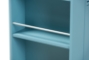 Baxton Studio Liona Modern and Contemporary Sky Blue Finished Wood Kitchen Storage Cart - BSORT599-OCC-Natural/Sky Blue-Cart