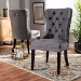 Baxton Studio Remy Modern Transitional Grey Velvet Fabric Upholstered Espresso Finished 2-Piece Wood Dining Chair Se - BSOWS-F458-Grey Velvet/Espresso-DC