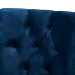 Baxton Studio Remy Modern Transitional Navy Blue Velvet Fabric Upholstered Espresso Finished 2-Piece Wood Dining Chair Set - BSOWS-F458-Navy Blue Velvet/Espresso-DC
