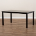 Baxton Studio Eveline Modern and Contemporary Espresso Brown Finished Rectangular Wood Dining Table - BSORH7008T-Dark Brown-DT