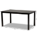 Baxton Studio Eveline Modern and Contemporary Espresso Brown Finished Rectangular Wood Dining Table - BSORH7008T-Dark Brown-DT