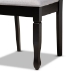 Baxton Studio Reneau Modern and Contemporary Grey Fabric Upholstered Espresso Brown Finished Wood 2-Piece Dining Chair Set - BSORH316C-Grey/Dark Brown-DC-2PK