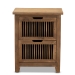 Baxton Studio Clement Rustic Transitional Medium Oak Finished 2-Drawer Wood Spindle End Table - BSOLD19A004-Medium Oak-ET