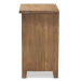 Baxton Studio Clement Rustic Transitional Medium Oak Finished 2-Drawer Wood Spindle End Table - BSOLD19A004-Medium Oak-ET