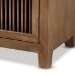 Baxton Studio Clement Rustic Transitional Medium Oak Finished 2-Drawer Wood Spindle End Table - BSOLD19A004-Medium Oak-ET