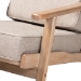 Baxton Studio Sigrid Mid-Century Modern Light Grey Fabric Upholstered Antique Oak Finished Wood Armchair - BSOSigrid-Light Grey/Antique Oak-CC