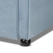 Baxton Studio Freda Traditional and Transitional Light Blue Velvet Fabric Upholstered and Button Tufted Twin Size Daybed with Trundle - BSOFreda-Light Blue Velvet-Daybed-T/T