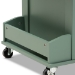 Baxton Studio Dorthy Coastal and Farmhouse Two-tone Dark Green and Natural Wood Kitchen Storage Cart - BSORT670-OCC-Natural/Dark Green-Cart