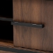 Baxton Studio Margo Mid-Century Modern Two-Tone Walnut Brown and Black Finished Wood Wine Storage Cabinet - BSORT676-OCC-Walnut/Black-Cabinet