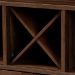Baxton Studio Carrie Transitional Farmhouse Walnut Brown Finished Wood Wine Storage Cabinet - BSORT677-OCC-Walnut-Cabinet