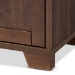 Baxton Studio Carrie Transitional Farmhouse Walnut Brown Finished Wood Wine Storage Cabinet - BSORT677-OCC-Walnut-Cabinet