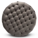 Baxton Studio Sasha Glam and Luxe Grey Velvet Fabric Upholstered Gold Finished Round Cocktail Ottoman - BSOTSF-6689-Grey/Gold-Otto