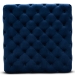 Baxton Studio Verene Glam and Luxe Royal Blue Velvet Fabric Upholstered Gold Finished Square Cocktail Ottoman - BSOTSF-6690-Royal Blue/Gold-Otto