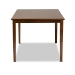 Baxton Studio Eveline Modern and Contemporary Walnut Brown Finished Rectangular Wood Dining Table - BSORH7008T-Walnut-DT