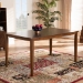 Baxton Studio Eveline Modern and Contemporary Walnut Brown Finished Rectangular Wood Dining Table - BSORH7008T-Walnut-DT