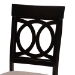 Baxton Studio Lucie Modern and Contemporary Sand Fabric Upholstered and Espresso Brown Finished Wood 2-Piece Dining Chair Set Set - BSORH333C-Sand/Dark Brown-DC-2PK