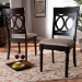 Baxton Studio Lucie Modern and Contemporary Sand Fabric Upholstered and Espresso Brown Finished Wood 2-Piece Dining Chair Set Set - BSORH333C-Sand/Dark Brown-DC-2PK