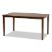 Baxton Studio Augustine Modern and Contemporary Grey Fabric Upholstered and Walnut Brown Finished Wood 7-Piece Dining Set - BSORH316C-Grey/Walnut-7PC Dining Set