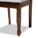 Baxton Studio Augustine Modern and Contemporary Grey Fabric Upholstered and Walnut Brown Finished Wood 7-Piece Dining Set - BSORH316C-Grey/Walnut-7PC Dining Set