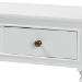 Baxton Studio Calvin Classic and Traditional French Farmhouse White Finished Wood 3-Drawer Entryway Console Table - BSOWERPL-02-White-Console
