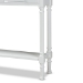Baxton Studio Calvin Classic and Traditional French Farmhouse White Finished Wood 3-Drawer Entryway Console Table - BSOWERPL-02-White-Console
