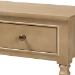 Baxton Studio Calvin Classic and Traditional French Farmhouse Oak Brown Finished Wood 3-Drawer Entryway Console Table - BSOWERPL-01-Brown-Console