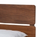 Baxton Studio Anthony Modern and Contemporary Walnut Brown Finished Wood Queen Size Panel Bed - BSOMG0024-Walnut-Queen