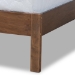 Baxton Studio Anthony Modern and Contemporary Walnut Brown Finished Wood Queen Size Panel Bed - BSOMG0024-Walnut-Queen