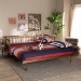 Baxton Studio Muriel Modern and Transitional Walnut Brown Finished Wood Expandable Twin Size to King Size Spindle Daybed - BSOMG0037-Walnut-Daybed