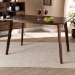 Baxton Studio Britte Mid-Century Modern Transitional Walnut Brown Finished Rectangular Wood Dining Table - BSOFiesta-Walnut-Rectangle DT