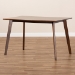 Baxton Studio Britte Mid-Century Modern Transitional Walnut Brown Finished Rectangular Wood Dining Table - BSOFiesta-Walnut-Rectangle DT