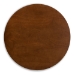 Baxton Studio Alana Mid-Century Modern Transitional Walnut Brown Finished Round Wood Dining Table - BSOHexa-Walnut-Round DT
