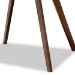 Baxton Studio Alana Mid-Century Modern Transitional Walnut Brown Finished Round Wood Dining Table - BSOHexa-Walnut-Round DT