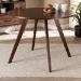 Baxton Studio Alana Mid-Century Modern Transitional Walnut Brown Finished Round Wood Dining Table - BSOHexa-Walnut-Round DT