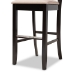 Baxton Studio Jason Modern and Contemporary Sand Fabric Upholstered and Espresso Brown Finished Wood 2-Piece Bar Stool Set - BSORH317B-Sand/Dark Brown-BS