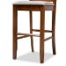 Baxton Studio Jason Modern and Contemporary Grey Fabric Upholstered and Walnut Brown Finished Wood 2-Piece Bar Stool Set - BSORH317B-Grey/Walnut-BS
