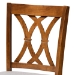 Baxton Studio Calista Modern and Contemporary Grey Fabric Upholstered and Walnut Brown Finished Wood 2-Piece Bar Stool Set - BSORH316B-Grey/Walnut-BS