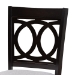Baxton Studio Carson Modern and Contemporary Grey Fabric Upholstered and Espresso Brown Finished Wood 2-Piece Bar Stool Set - BSORH315B-Grey/Dark Brown-BS