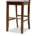 Baxton Studio Carson Modern and Contemporary Grey Fabric Upholstered and Walnut Brown Finished Wood 2-Piece Bar Stool Set - BSORH315B-Grey/Walnut-BS